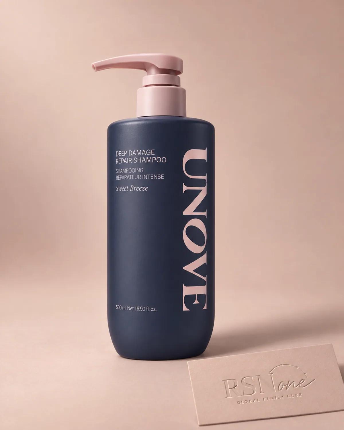 UNOVE Deep Damage Repair Shampoo 500ml Double Set