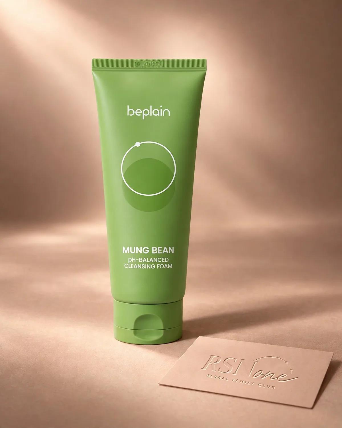 beplain Mung Bean Double Cleansing Set (Mung Bean pH-Balanced Cleansing Foam 160ml+Mung Bean Cleansing Oil 200ml)