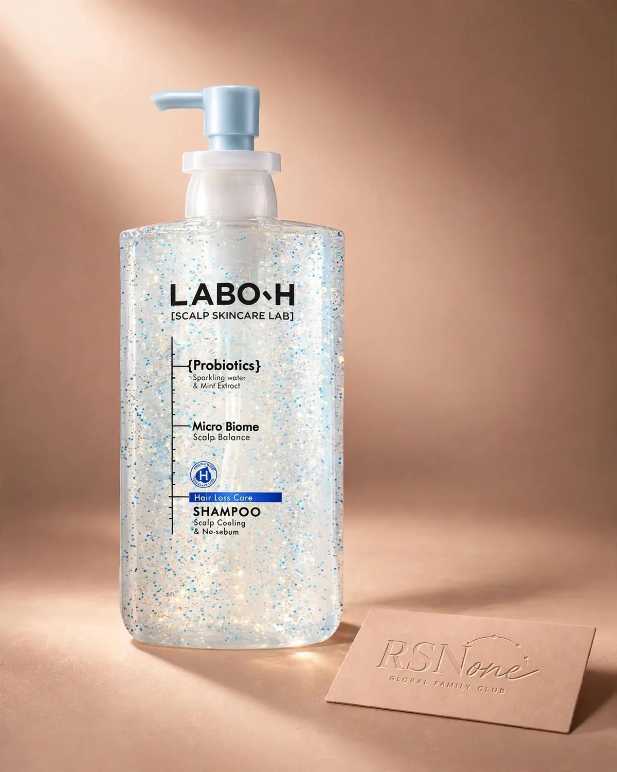 LABO-H Scalp Cooling & No Sebum Shampoo 750ml Refill Set (+600ml)