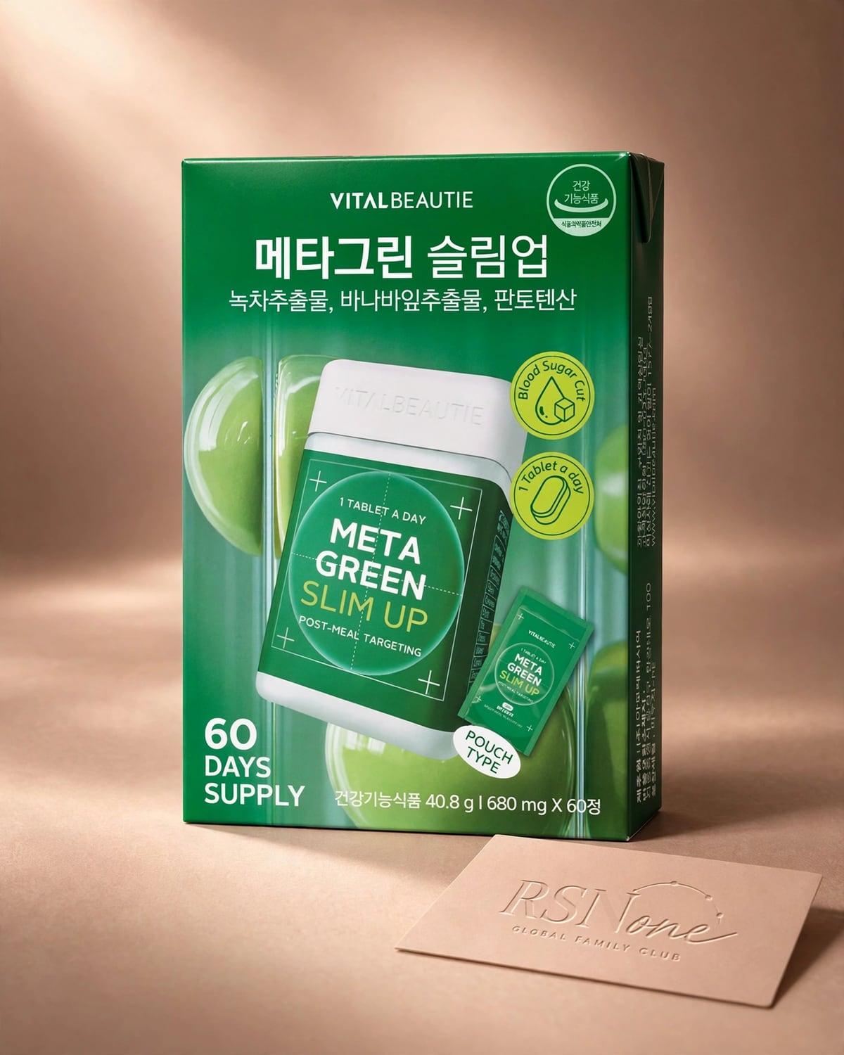 VITALBEAUTIE Meta Green Slim Up 60 Tablets (60-day supply)