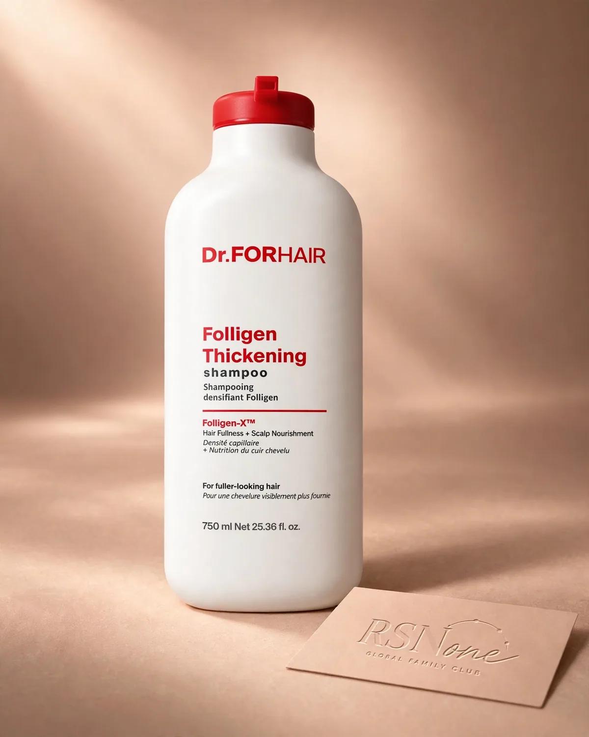 Dr.FORHAIR Folligen Thickening Shampoo 750ml Set (+100ml*2ea)