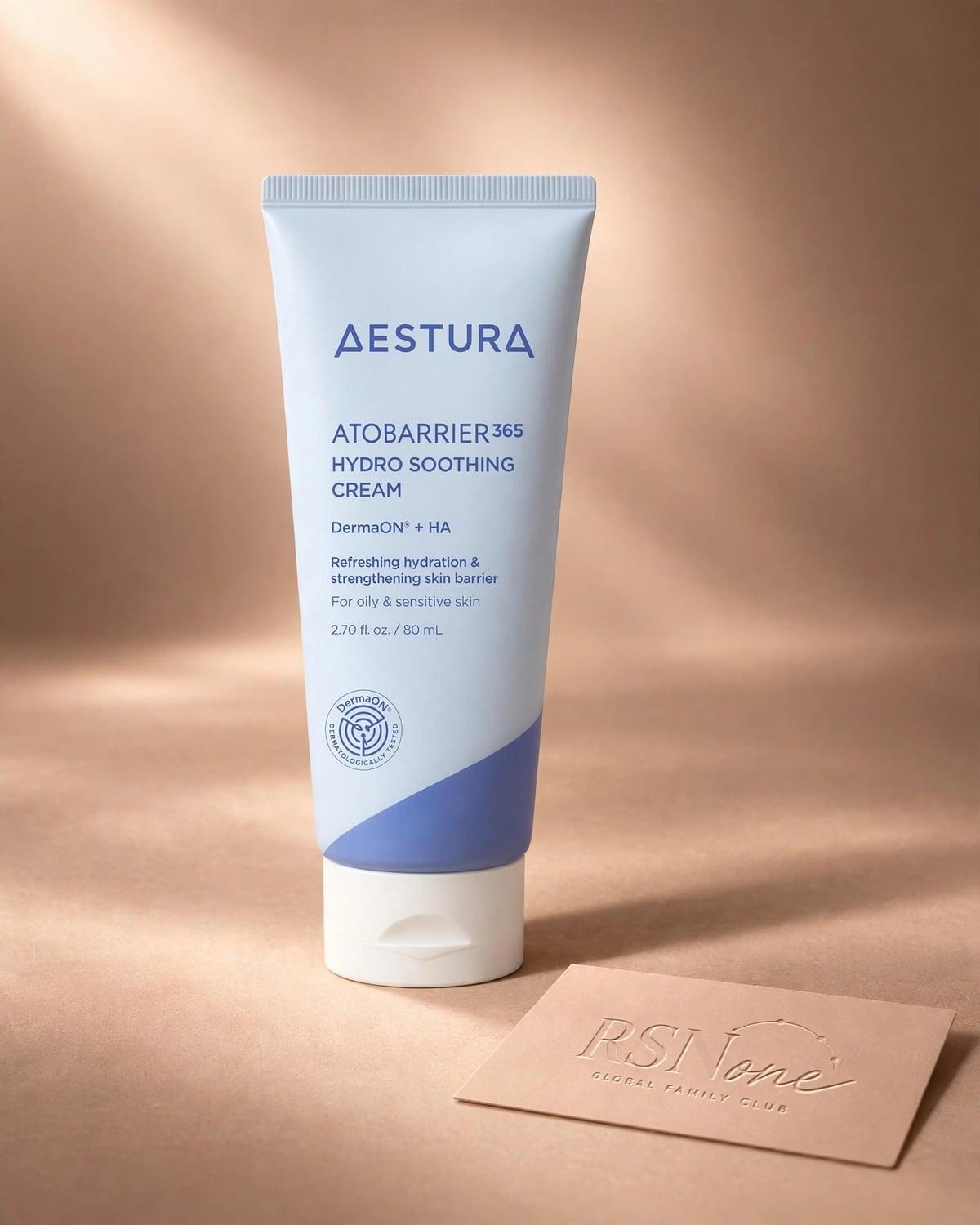 AESTURA Atobarrier 365 Hydro Soothing Cream 80ml Set (+Toner 25ml+Cleansing Foam 30g)
